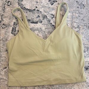 Lululemon Olive Green Crop Top